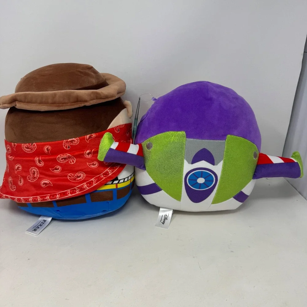 Squishmallows Disney Pixar Toy Story Woody and Buzz Lightyear Plush Set 10 Inch